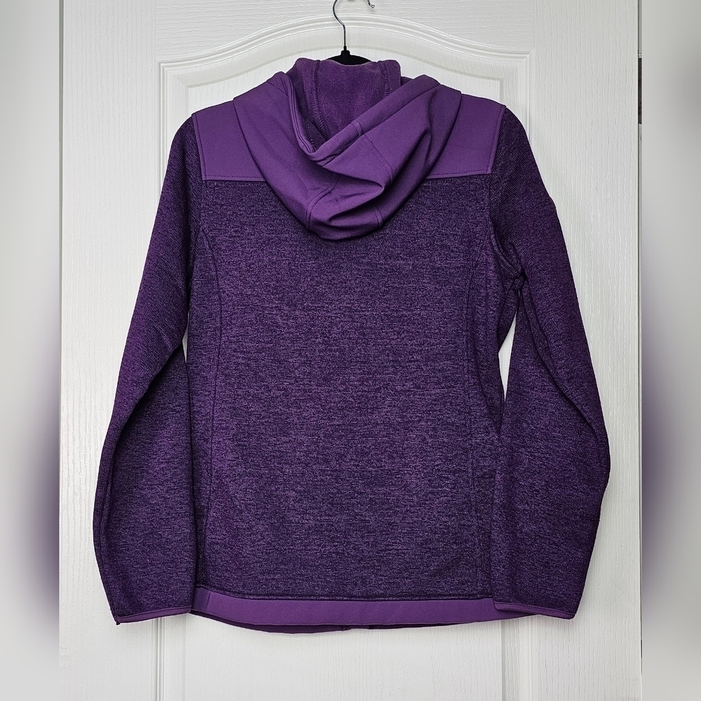 CANADA WEATHERGEAR Women’s Lightweight Sweater Fleece Sweatshirt Jacket Purple S - Picture 3 of 9